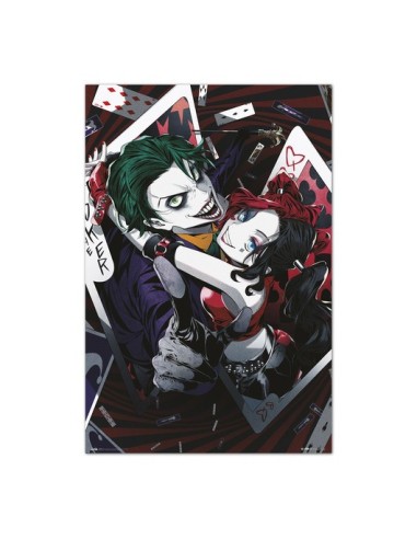 POSTER DC COMICS HARLEY QUINN Y JOKER ANIME