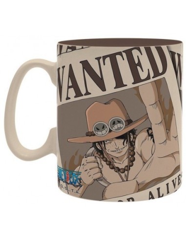 Taza Grande Ace One Piece Wanted 3665361000143 Taza Grande Ace One Piece Wanted 3665361000143