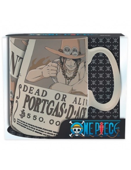 Taza Grande Ace One Piece Wanted 3665361000143
