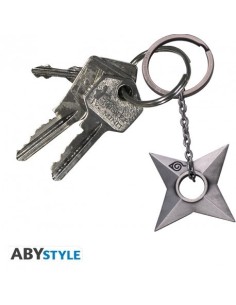 NARUTO SHIPPUDEN - Llavero 3D "Shuriken Konoha"  3665361058618