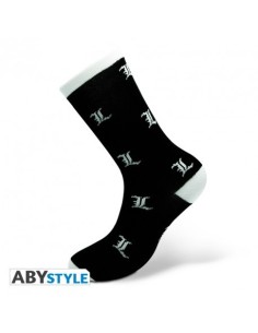 DEATH NOTE - Calcetines - Blanco y Negro - L 3665361041481 DEATH NOTE - Calcetines - Blanco y Negro - L 3665361041481