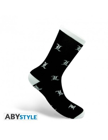 DEATH NOTE - Calcetines - Blanco y Negro - L 3665361041481 DEATH NOTE - Calcetines - Blanco y Negro - L 3665361041481