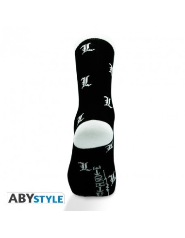 DEATH NOTE - Calcetines - Blanco y Negro - L DEATH NOTE - Calcetines - Blanco y Negro - L