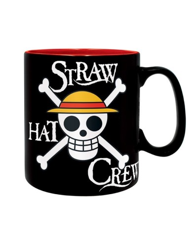 ONE PIECE LUFFY & CALAVERA - TAZA 460 ML 3665361069058 ONE PIECE LUFFY & CALAVERA - TAZA 460 ML 3665361069058