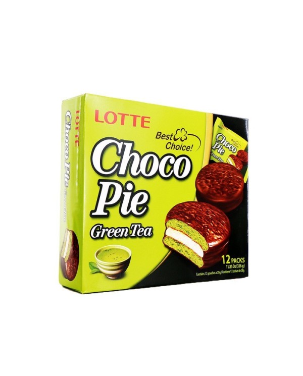 Choco Pie original rellenos de crema de Te Matcha