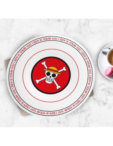 Set de 4 platos One Piece Piratas