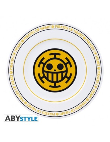Set de 4 platos One Piece Piratas