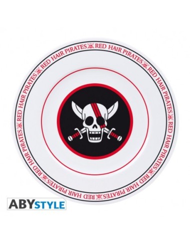 Set de 4 platos One Piece Piratas