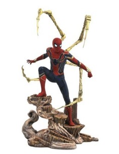 IRON SPIDER-MAN DIORAMA PVC 23 CM MARVEL MOVIE GALLERY AVENGERS INFINITY WAR RE-RUN 699788828618