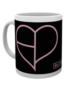 Black Pink Taza Heart Icon