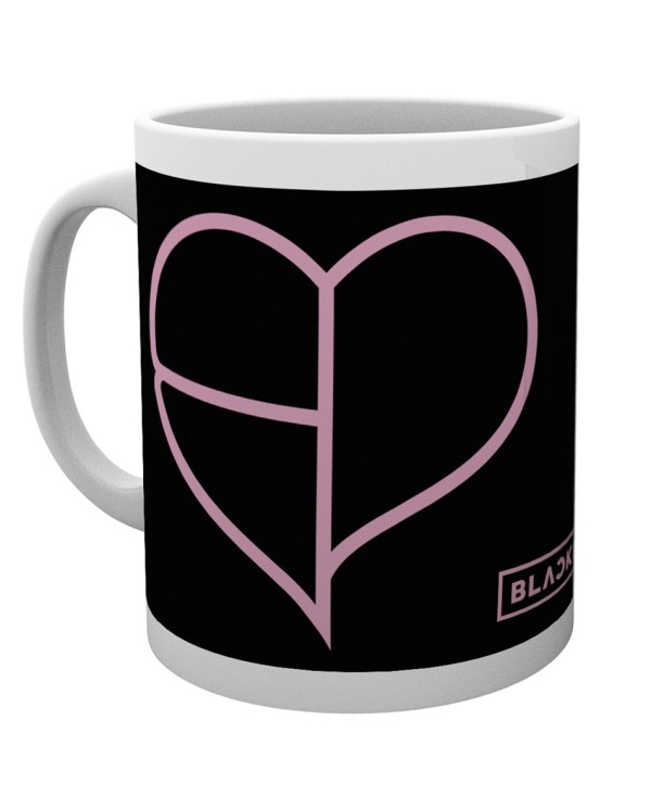 Black Pink Taza Heart Icon