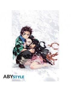 Kimetsu no Yaiba - Poster « Tanjiro & Nezuko Snow » (91.5x61) POSTE...