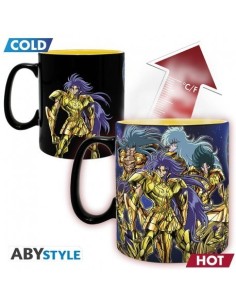 Saint Seiya- Caballeros del Zodiaco- Taza Termica caballeros de Oro 3665361065647