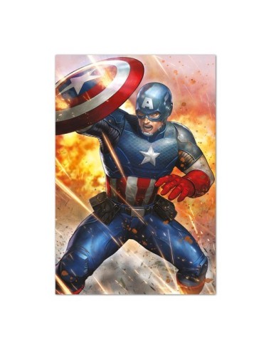 POSTER MARVEL CAPITAN AMERICA UNDER FIRE  8435497277574