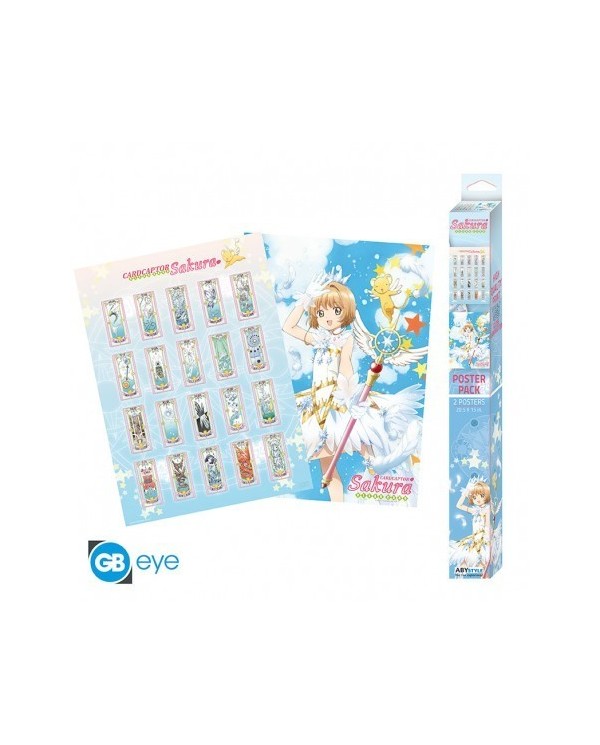CARDCAPTOR SAKURA - Set 2 Chibi Posters Artworks (52x38) POSTERS9,9...