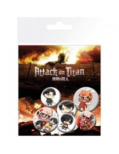 Ataque a los titanes Pack chapas Chibis ANIME / MANGA3,95 €3,95 € A...
