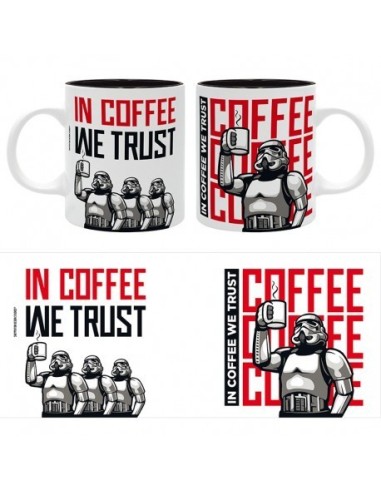 STAR WARS ORIGINAL STORMTROOPERS - Mug 320ml - "IN COFFEE WE TRUST"... STAR WARS ORIGINAL STORMTROOPERS - Mug 320ml - "IN COFFEE WE TRUST"...