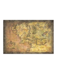 POSTER EL SEÑOR DE LOS ANILLOS MAPA DE LA TIERRA MEDIA  8435497274795