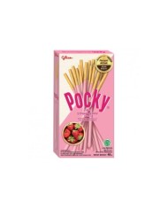 Pocky fresa 49 g | Glico | Snack japonés icónico