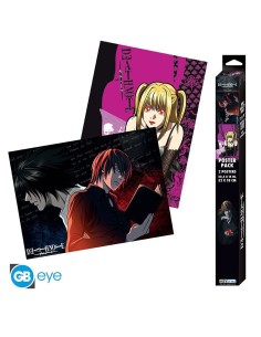 DEATH NOTE - Set 2 Chibi Posters - L vs Light & Misa (52x38) 3665361077466