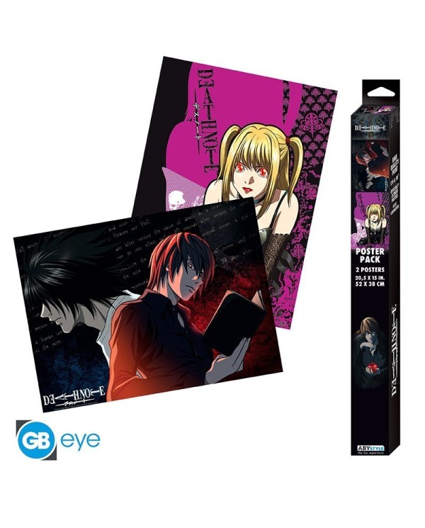 DEATH NOTE - Set 2 Chibi Posters - L vs Light & Misa (52x38) 3665361077466