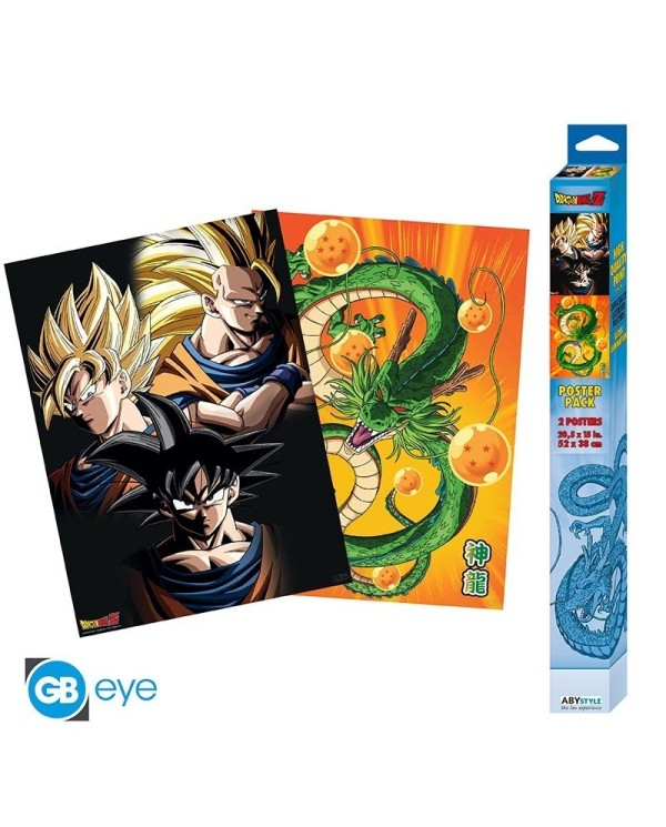DRAGON BALL - Set 2 Chibi Posters - Goku & Shenron (52x38) POSTERS9...