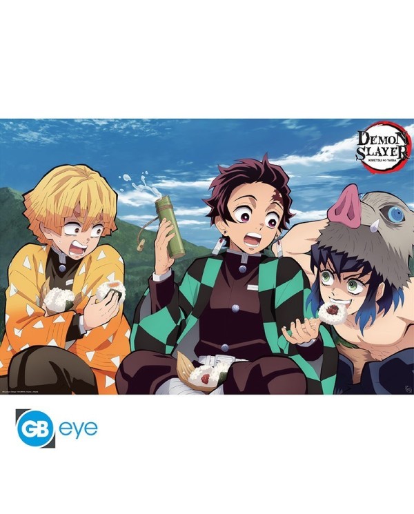 DEMON SLAYER - Poster "Tanjiro, Zenitsu, Inosuke" (91.5x61)  3665361086178