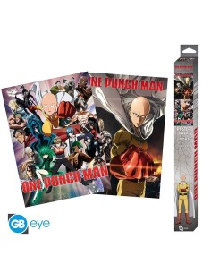 ONE PUNCH MAN - Set 2 Chibi Posters - Saitama & Genos (52x38)  3665361084952