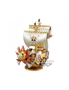 Figuras MEGA WORLD COLLECTABLE THOUSAND SUNNY GOLD COLOR ANIME / MA...