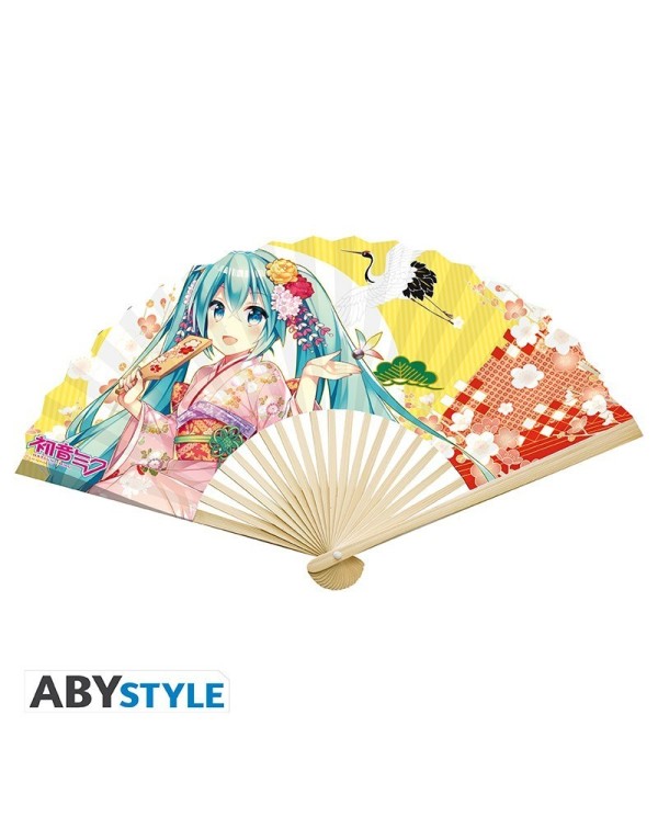 ABANICO HATSUNE  MIKU - Fan "Hatsune Miku & Twins Kimono"  3665361085485