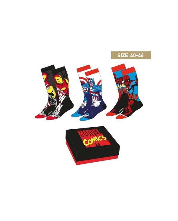 PACK 3 CALCETINES MARVEL TALLA 40-46 8445484007459