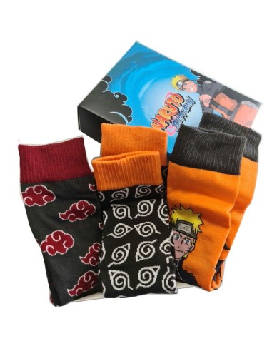 Set 3 calcetines Naruto Shippuden adulto surtido TALLAS DE 39-45 NA... Set 3 calcetines Naruto Shippuden adulto surtido TALLAS DE 39-45 NA...