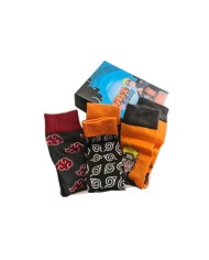 Set 3 calcetines Naruto Shippuden adulto surtido TALLAS DE 39-45 NA...