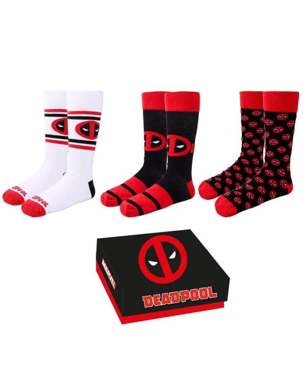 Pack 3 calcetines Deadpool Marvel TALLA 40-46 8445484007534