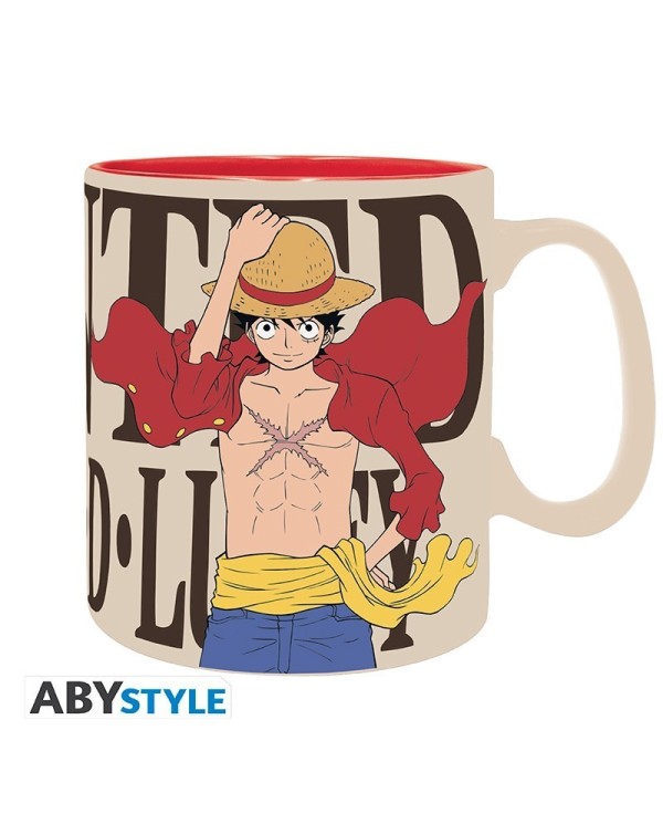 ONE PIECE - Taza - 460 ml - Luffy & Wanted  3665361069065