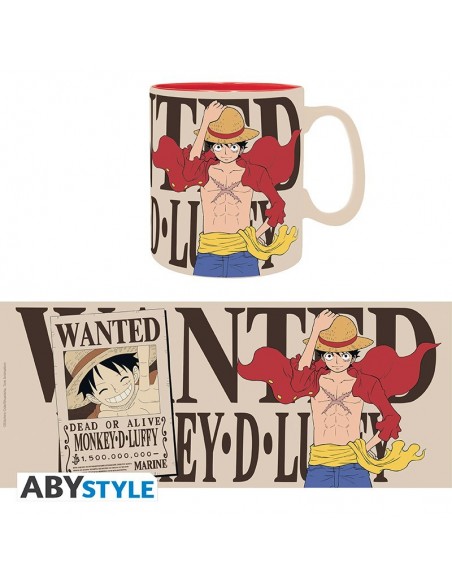 ONE PIECE - Taza - 460 ml - Luffy & Wanted  3665361069065