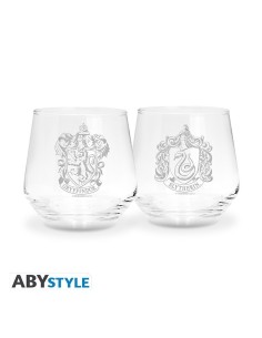 HARRY POTTER - Set de 2 vasos Gryffindor & Slytherin HARRY POTTER12...