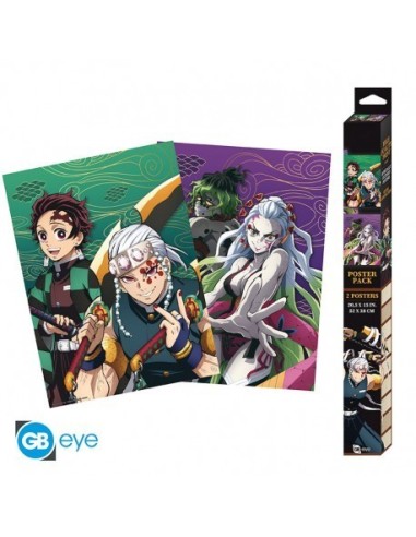 DEMON SLAYER - Set 2 Chibi Poster - Series 3 (52x38) Kimetsu No Yaiba Guardianes de la Noche 3665361075790 DEMON SLAYER - Set 2 Chibi Poster - Series 3 (52x38) Kimetsu No Yaiba Guardianes de la Noche 3665361075790