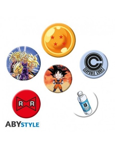 DRAGON BALL - Paquete de insignias - DBZ/Mix X4 5028486341481 DRAGON BALL - Paquete de insignias - DBZ/Mix X4 5028486341481
