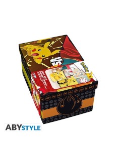 POKEMON - PACK PREMIUM VASO XXL, TAZA HC Y CUADERNO PIKACHU POKEMON 3665361078067
