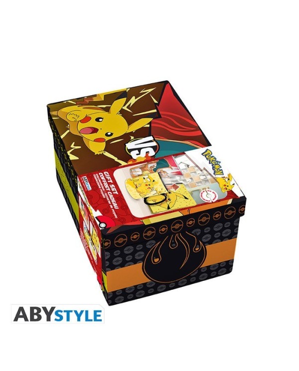 POKEMON - PACK PREMIUM VASO XXL, TAZA HC Y CUADERNO PIKACHU POKEMON 3665361078067