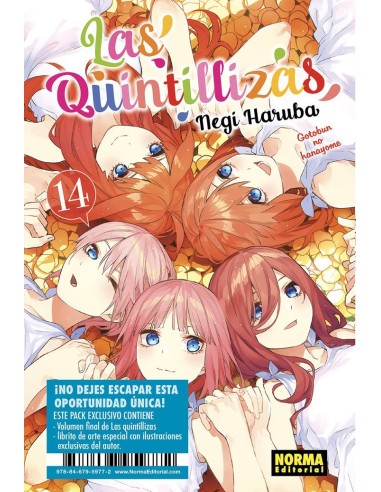 9788467959772  NORMA    LAS QUINTILLIZAS 14 EDICION ESPECIAL NEGI HARUBA