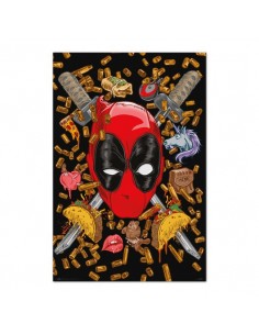 POSTER MARVEL DEADPOOL - BULLETS AND CHIMICHANGAS  8435497295813