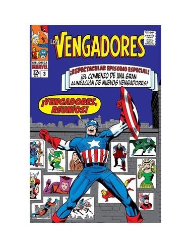 9788411506786 PANINI   BIBLIOTECA MARVEL 29 LOS VENGADORES 03 1965 JACK KIRBY