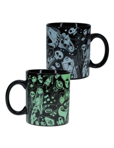 TAZA XL DISNEY PESADILLA ANTES DE NAVIDAD BRILLA EN LA OSCURIDAD  5056577708981 TAZA XL DISNEY PESADILLA ANTES DE NAVIDAD BRILLA EN LA OSCURIDAD  5056577708981