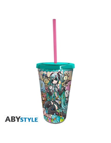 HATSUNE MIKU - Vaso con Pajita - 470ml 3665361079651 HATSUNE MIKU - Vaso con Pajita - 470ml 3665361079651