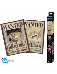 ONE PIECE - Set 2 Posters Chibi 52x38 - Wanted Zoro & Sanji 3665361110132