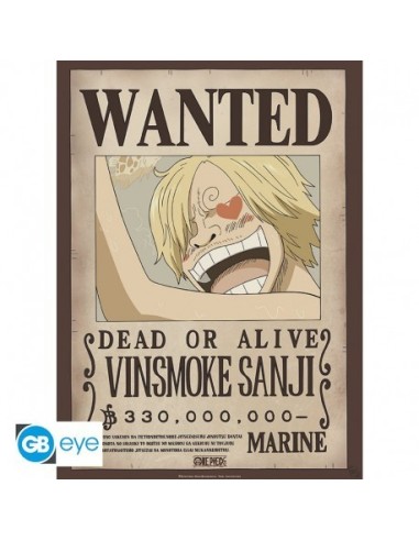 ONE PIECE - Set 2 Posters Chibi 52x38 - Wanted Zoro & Sanji 3665361110132 ONE PIECE - Set 2 Posters Chibi 52x38 - Wanted Zoro & Sanji 3665361110132