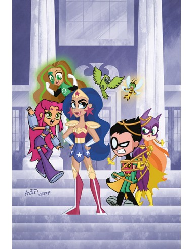 9788419972415,ECC,Teen Titans Go!/DC Super Hero Girls: Estudiantes de intercambio, DC comics, infantil, Amy Wolfram, Agnès Garbo