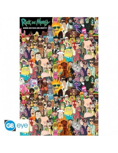 RICK AND MORTY - Poster Maxi 91.5x61 - Where's Rick  5028486482030